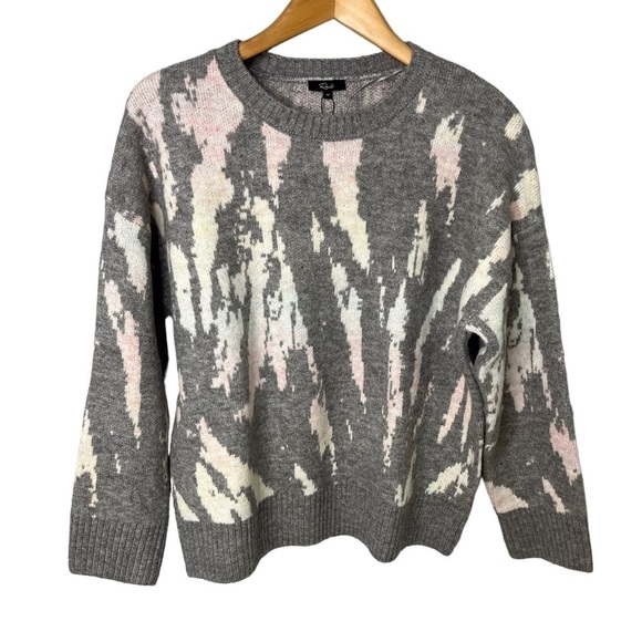 Rails Virgo Tie Dye Pullover Sweater Gray Size Medium Crewneck 825B-392-3075 - Picture 2 of 6